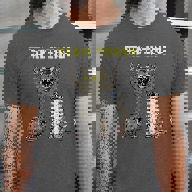 Unisex Short Sleeve Jersey T-Shirt - Team Trash Opossum & Raccoon Theme