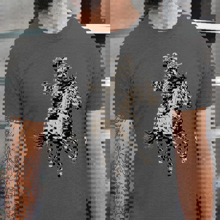 Vintage Racoon Cowboy T-Shirt - 90s Retro Western Unisex Jersey