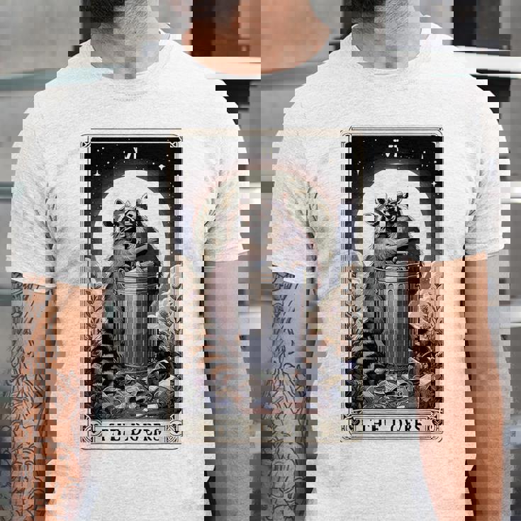 Raccoon Lovers Tarot Card - Unisex T-Shirt | Unique Gift