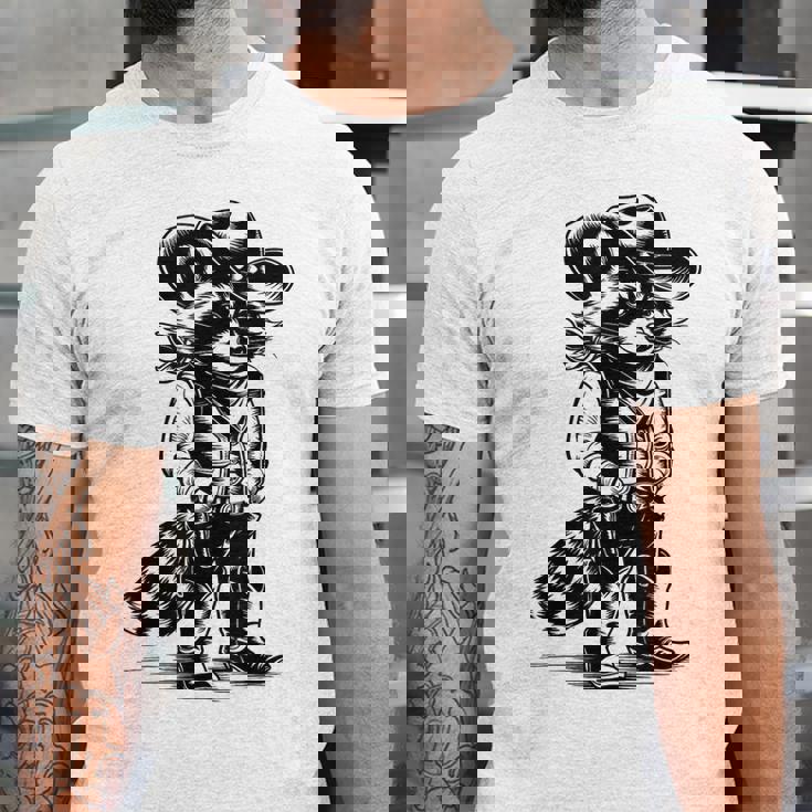 Raccoon Western Unisex Jersey T-Shirt - Cowboy & Cowgirl Style