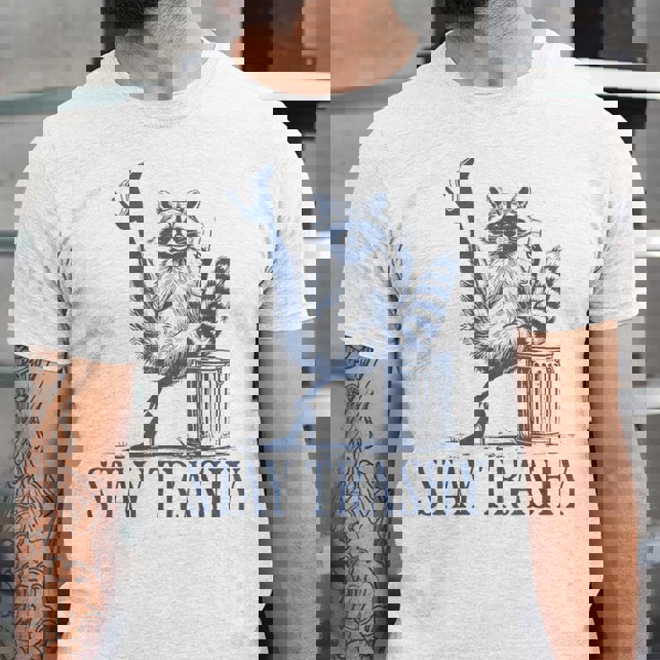 Stay Trashy Raccoon Halloween Unisex T-Shirt - Fun & Quirky Tee