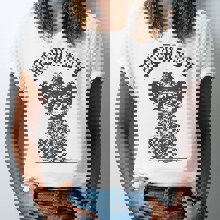 Cowboy Raccoon T-Shirt - Unisex Jersey | Fun Western Style