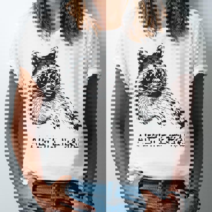 Raccoon & Moon Graphic Unisex Jersey T-Shirt | Cute Animal Design