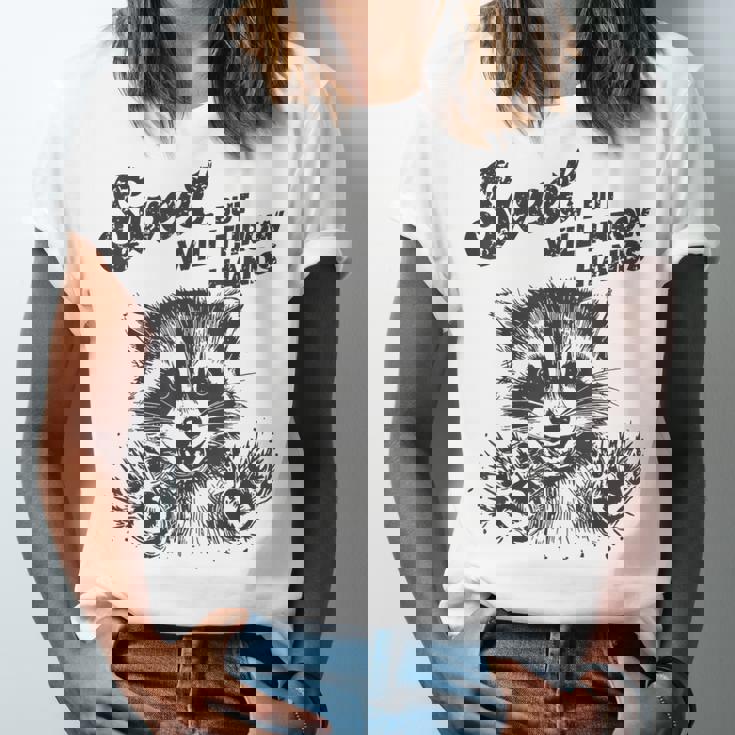 Raccoon Sarcastic T-Shirt - Sweet Yet Tough Unisex Jersey Tee