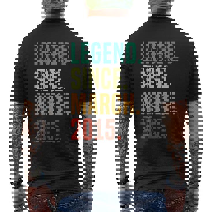 10 Years Old Legend Since March 2015 10Th Birthday Men's T-shirt Back Print