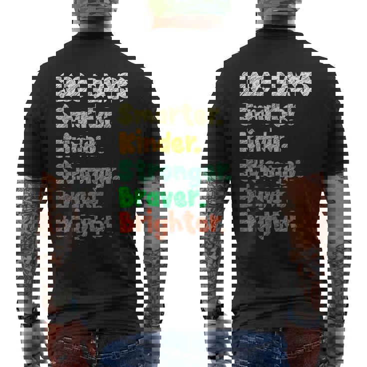 100 Days Of School Smarter 100Th Days Of School Boys Ns Men's T-shirt Back Print