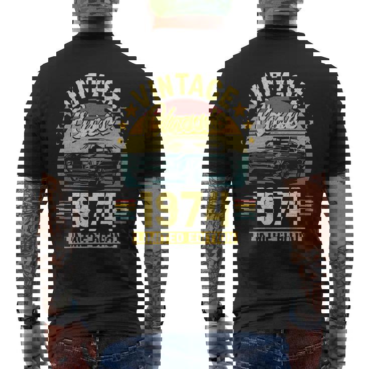 1974 Muscle Car Limited Edition Men's T-shirt Back Print 1974 Muscle Car Limited Edition Men's T-shirt Back Print