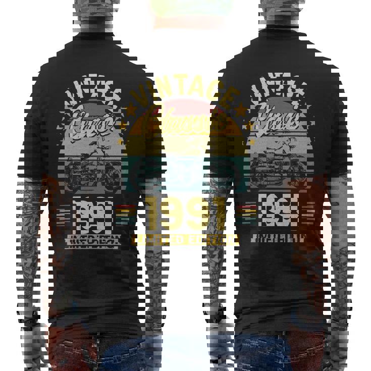 1991 Motorcycle Limited Edition Men's T-shirt Back Print 1991 Motorcycle Limited Edition Men's T-shirt Back Print