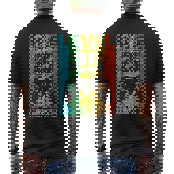 25 Geburtstag Geschenk Mann Gamer Level Complete 25 Jahre T-Shirt mit Rückendruck