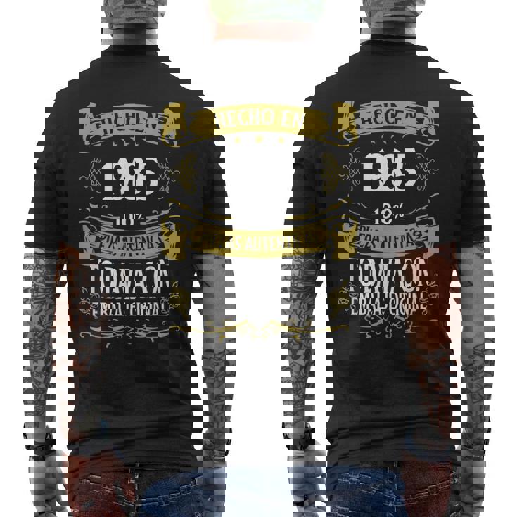 40 Cumpleaños Hombre 40 Años Hecho En 1985 Regalos Camiseta Hombre Estampado Espalda