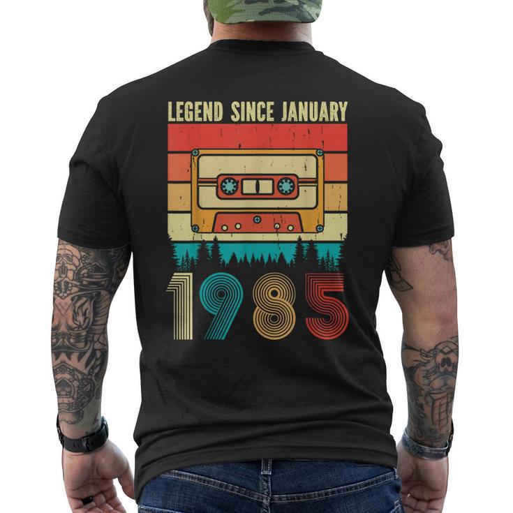 40 Years Old Legend Since January 1985 40Th Birthday T-Shirt mit Rückendruck