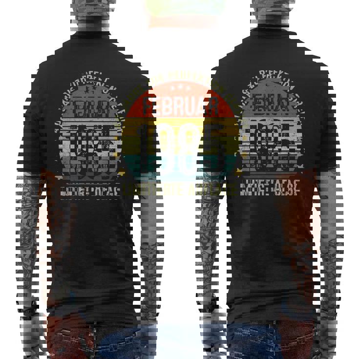40Th Birthday February 1985 40 Years T-Shirt mit Rückendruck
