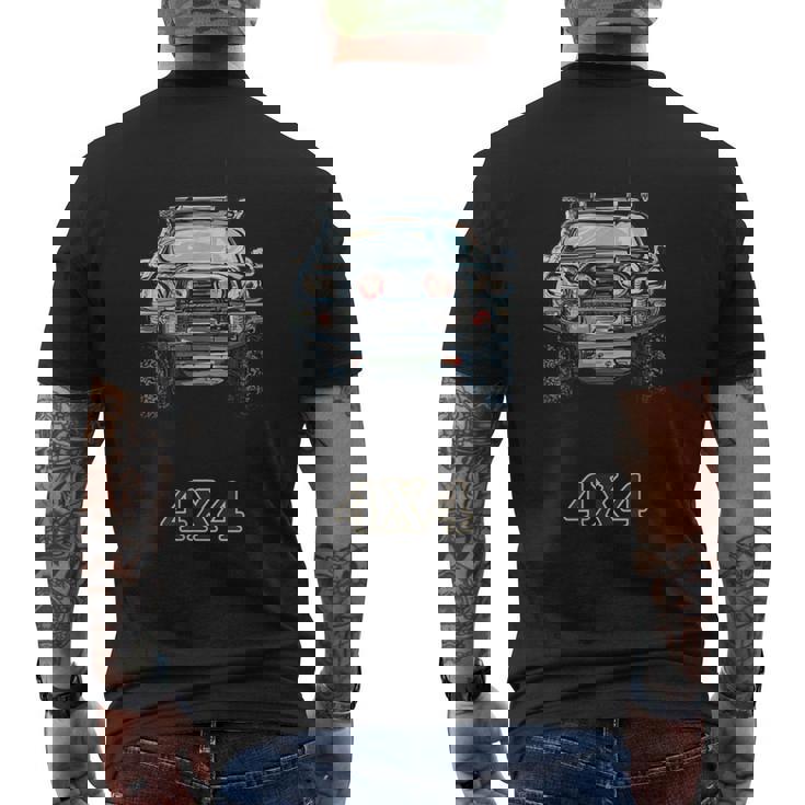 4WD Four Wheel Drive Vehicle Men's Back Print T-Shirt