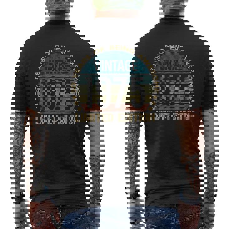 50 Year Old Vintage 1975 Limited Edition 50Th Birthday Men's T-shirt Back Print