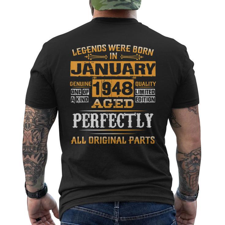 75th Birthday Gift Shirt For Men - Vintage 1950 Retro Design, Customizable Year & Color - View #3