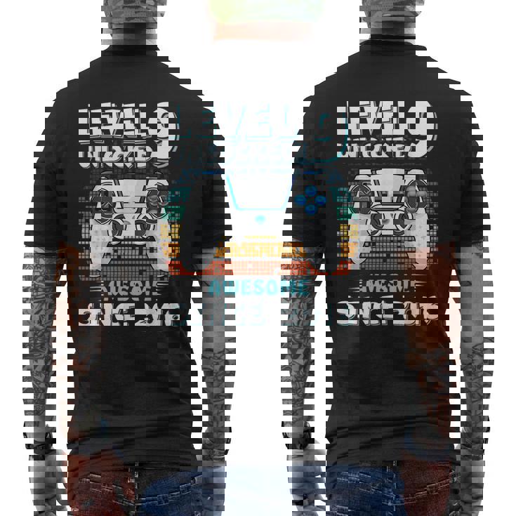 9 Year Old Bday Decorations Son Boy 9Yr 2016 9Th Birthday Men's T-shirt Back Print