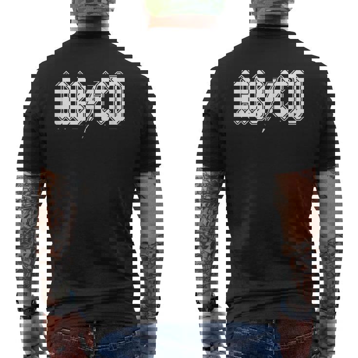 Abcd Adcd Parody Camiseta Hombre Estampado Espalda