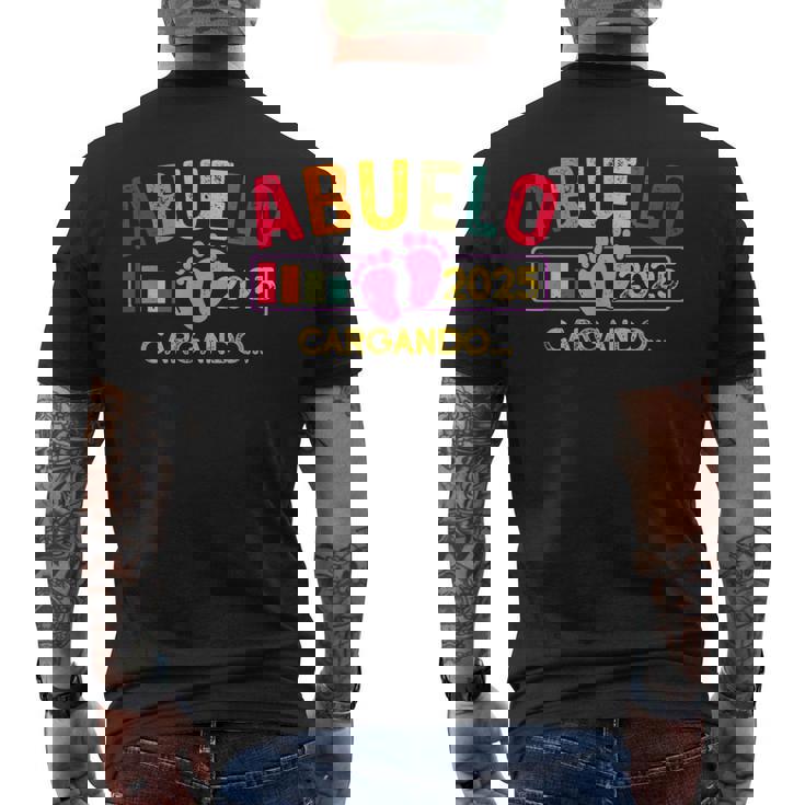 Abuelo 2025 Cargando Regalo Futuro Abuelo 2025 Camiseta Hombre Estampado Espalda