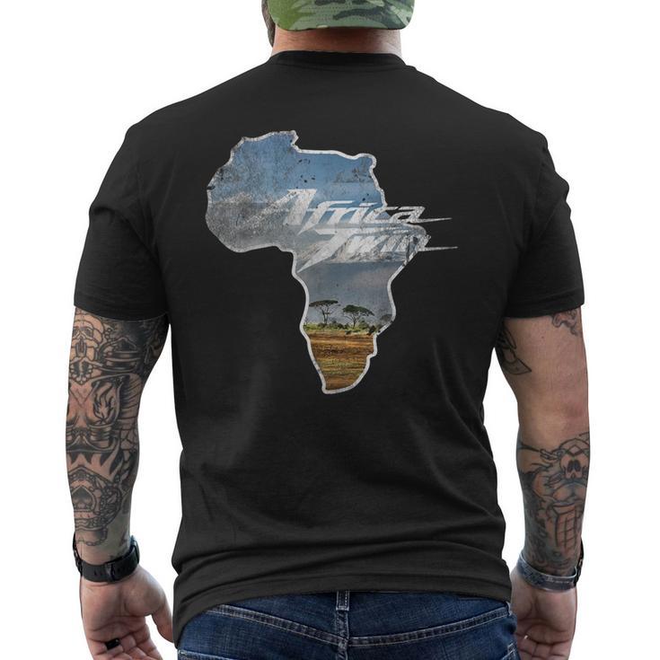 Africa Touring Twin Bike Off-Road & Cross Continent T-Shirt mit Rückendruck