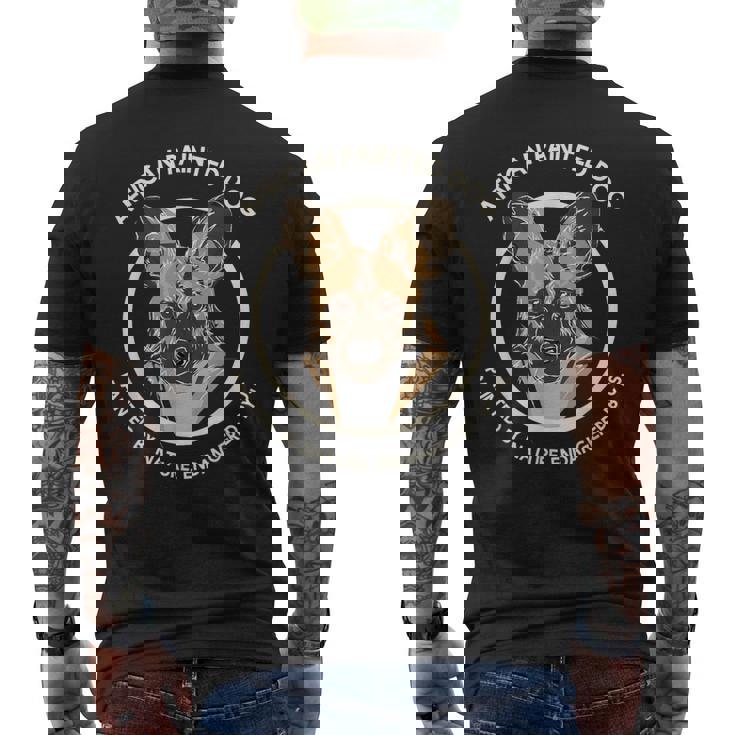 African Painted Dog Conservation Artwork For Wild Dog Fans Men's Back Print T-Shirt