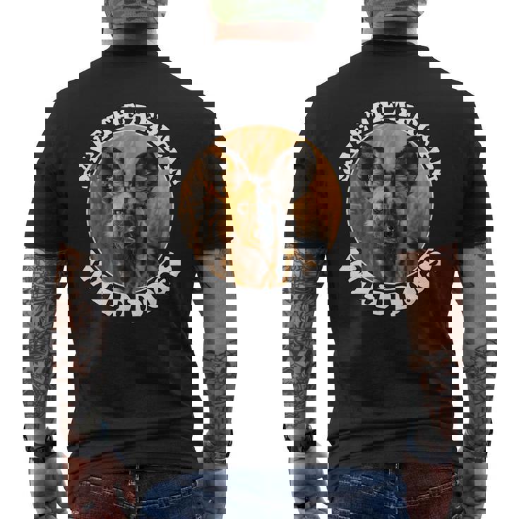African Wild Dog Save African Wild Dog Men's Back Print T-Shirt