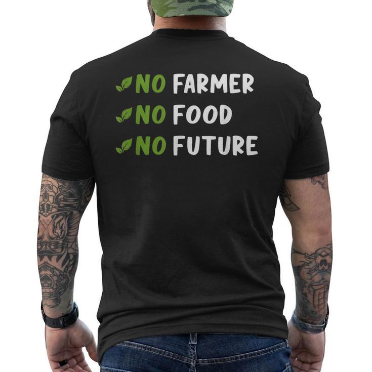 Agriculture No Farmers No Food No Future T-Shirt mit Rückendruck