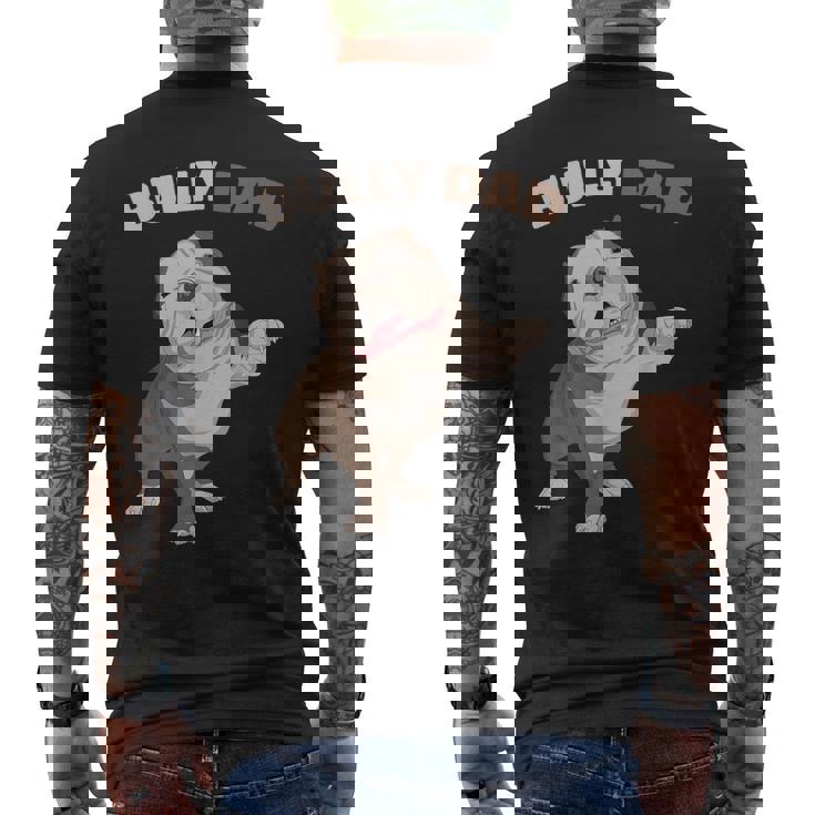 American Bully Dad Perros Papa Perros Perro Perro Hombre Camiseta Hombre Estampado Espalda