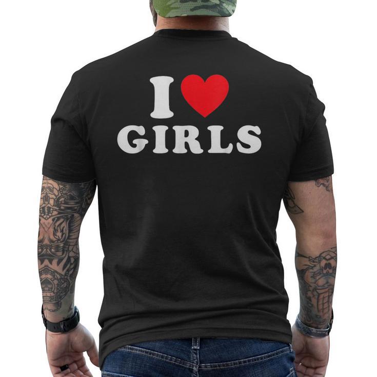 Amo A Las Niñas Lesbianas Orgullo Ella Y Ella Para Parejas & Amigos Camiseta Hombre Estampado Espalda