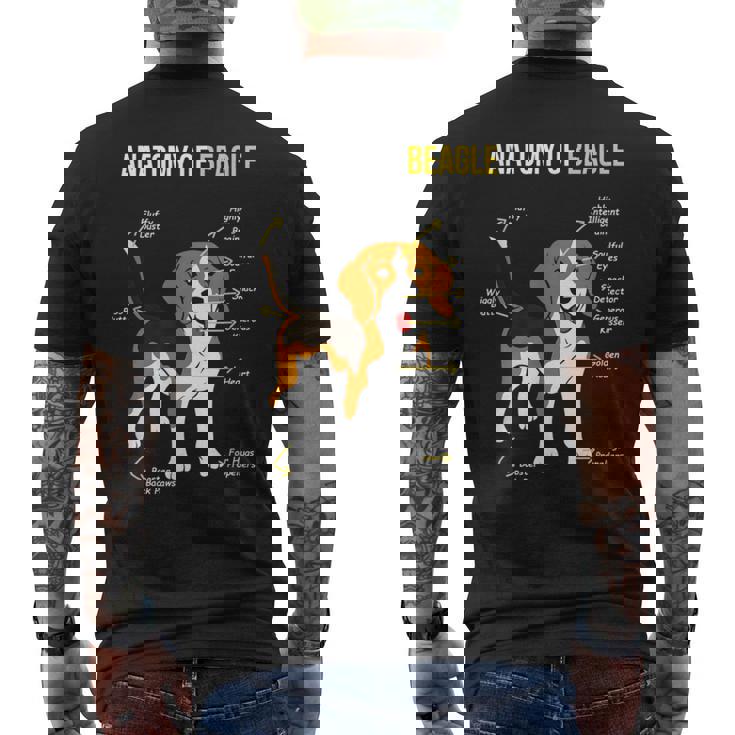 Anatomía De Beagle Dulce Beagle Camiseta Hombre Estampado Espalda