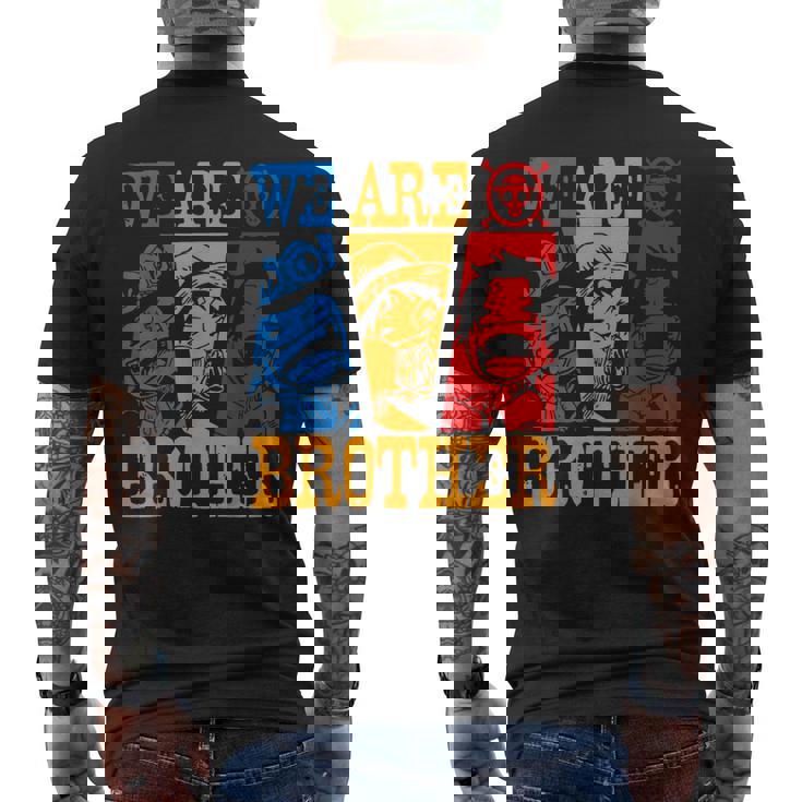 Anime Cosplay We Are Brother Ace-Sabo-Luffy Anime Graphic Men's T-shirt Back Print