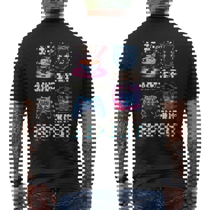 Anime Graphic Kawaii Japanese Anime Men's T-shirt Back Print
