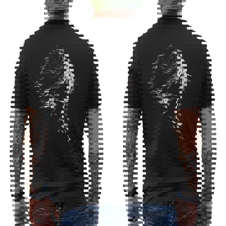 Anime Manga Gráfico Abstracto Arte Anime Camiseta Hombre Estampado Espalda