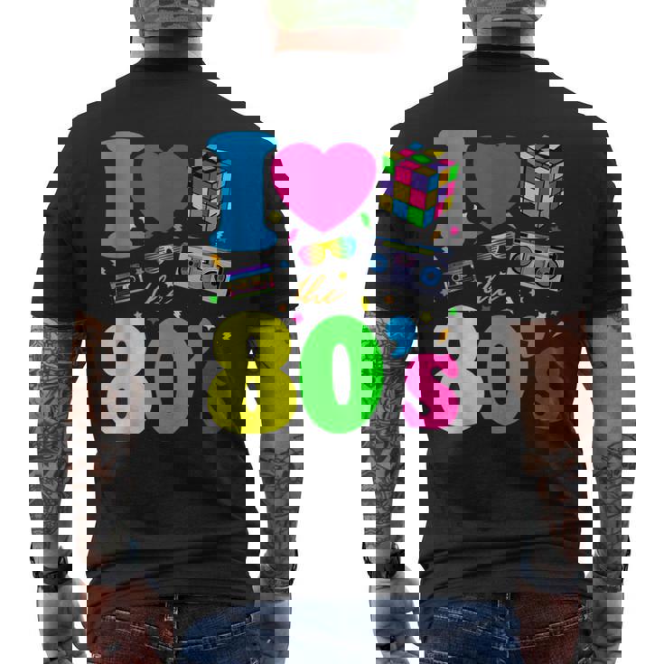 Años 80 I Love The 80S Intage Retro Sin Mangas Camiseta Hombre Estampado Espalda