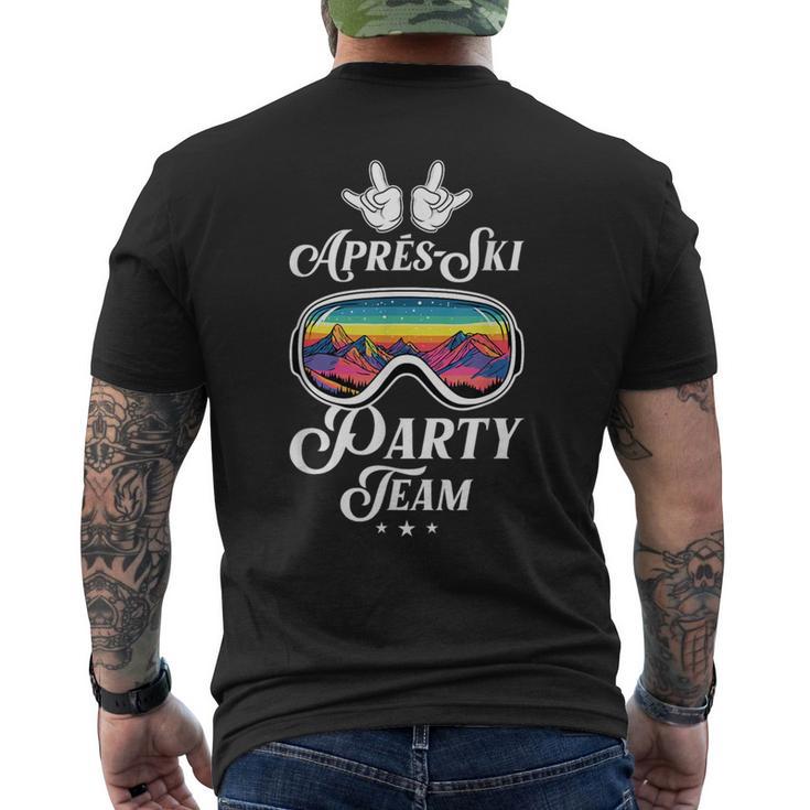 Après-Ski-Partyteam Ski-Crew T-Shirt mit Rückendruck