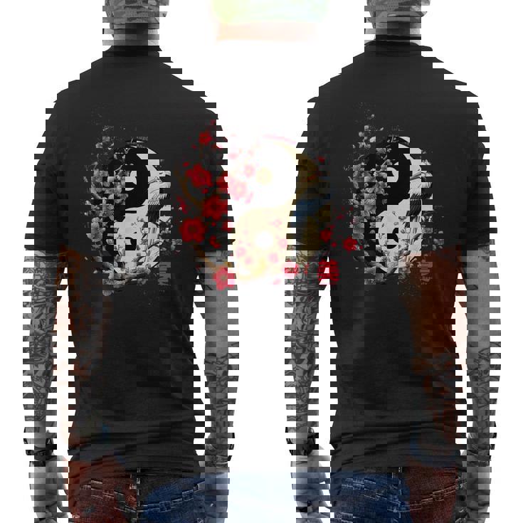 Arbre Sakura Style Yin Yang En Esthétique Sakura Ying Yang T-shirt imprimé au dos