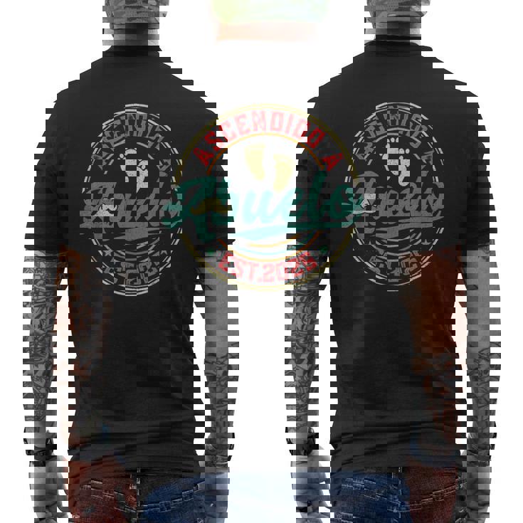 Ascendido A Abuelo 2025 Anunciar Abuelos Primerizos Camiseta Hombre Estampado Espalda