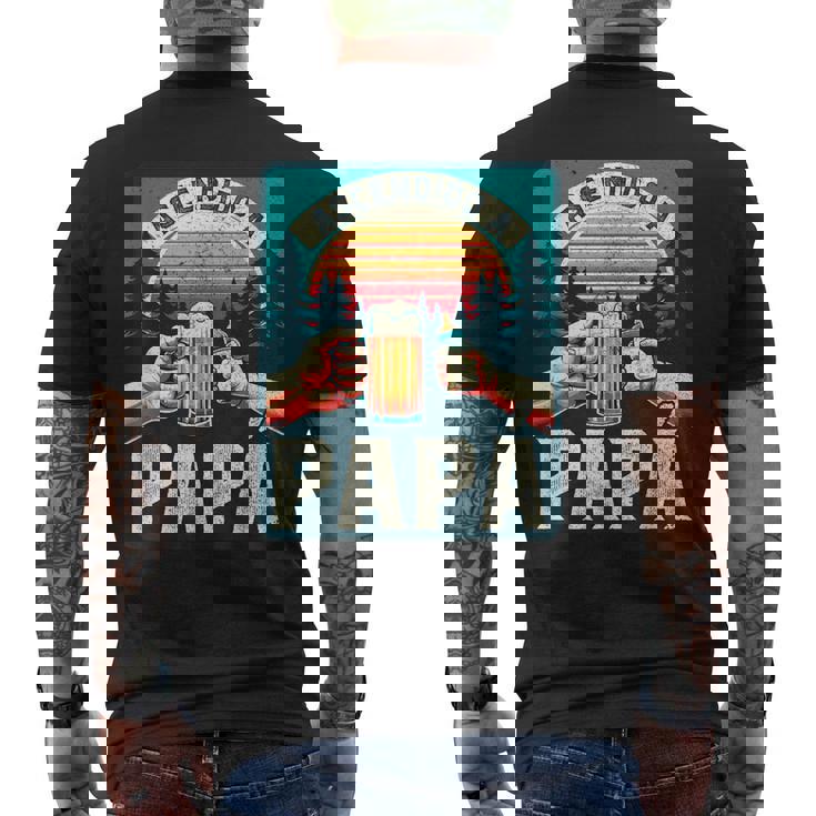 Ascendido A Papá Embarazo Sorpresa Anuncio Embarazo Camiseta Hombre Estampado Espalda