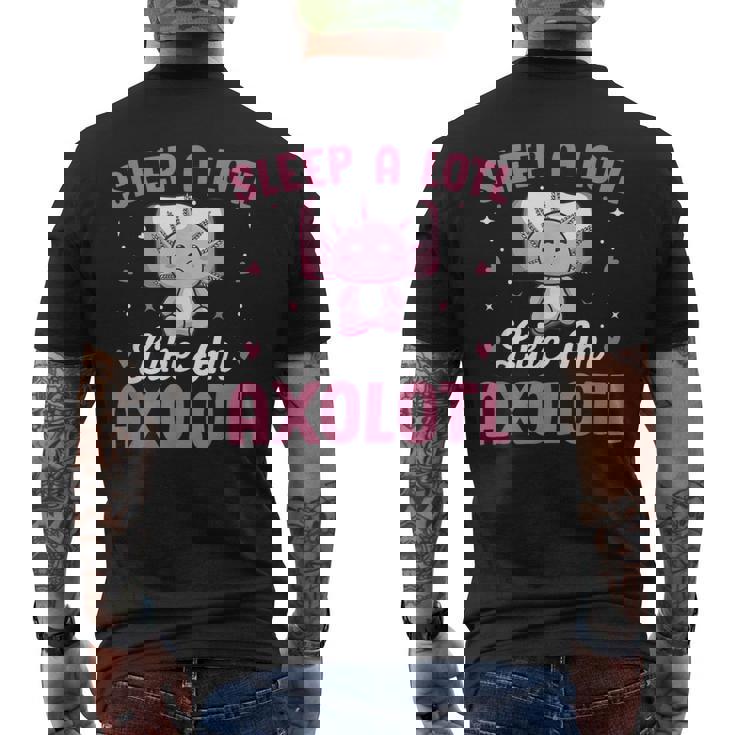 Axolotl Lover Sleep A Lotl Like Sleeping Axolotl Camiseta Hombre Estampado Espalda