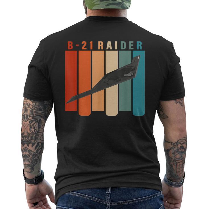 B-21 Raider Stealth Bomber Jet Avión Retrointage B21 Camiseta Hombre Estampado Espalda