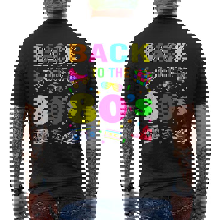 Back To 80'S 1980S Vintage Retro Eighties Costume Party Men's T-shirt Back Print