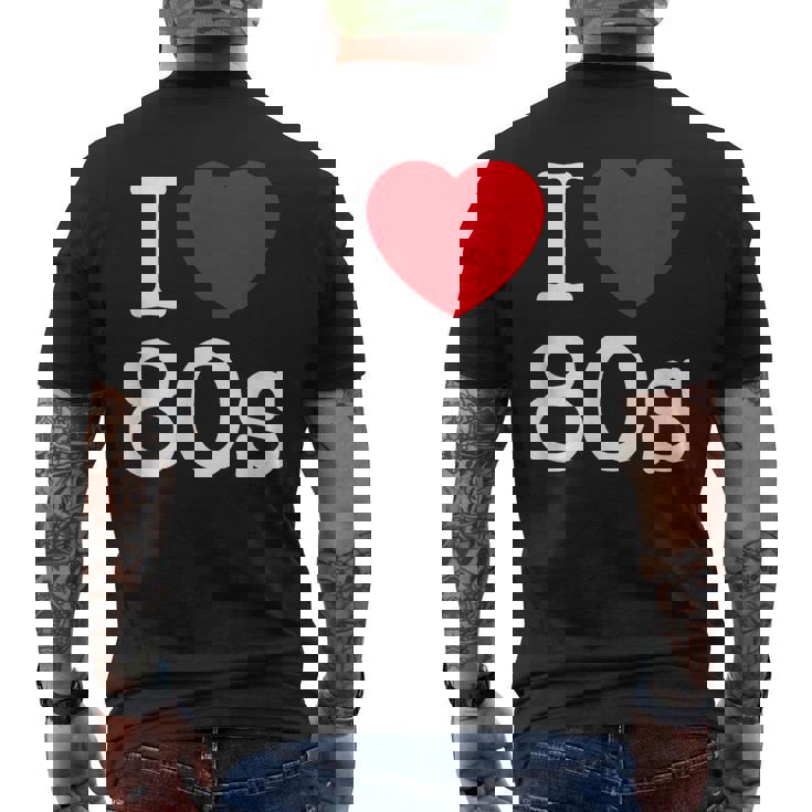 Back To 80'S Intage Retro I Love 80'S Graphic Camiseta Hombre Estampado Espalda