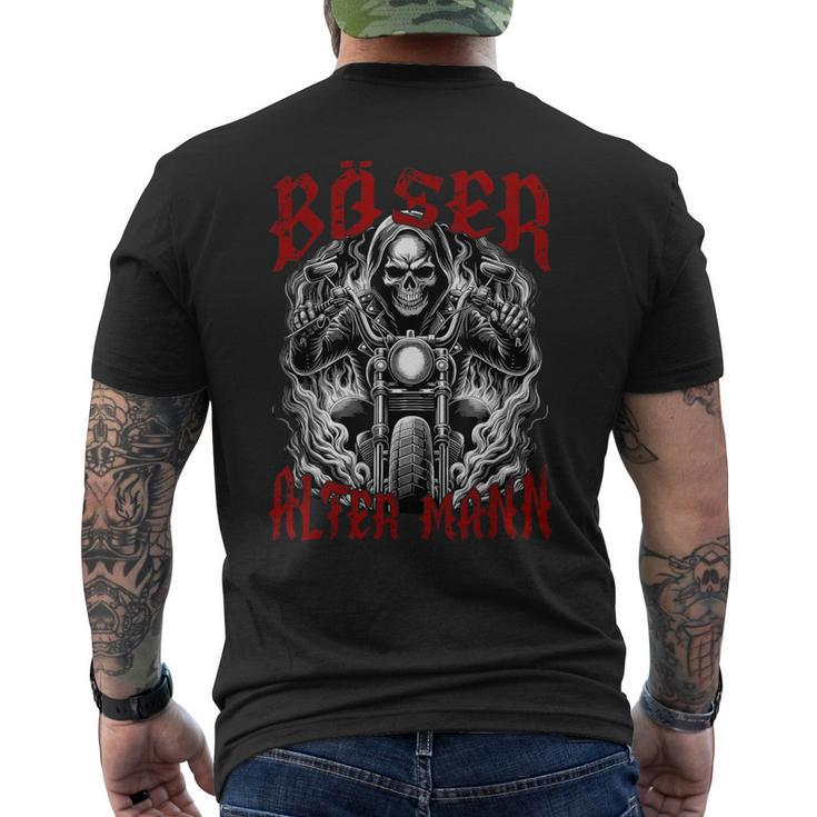 Bad Old Man Motorcycle Rider Biker T-Shirt mit Rückendruck