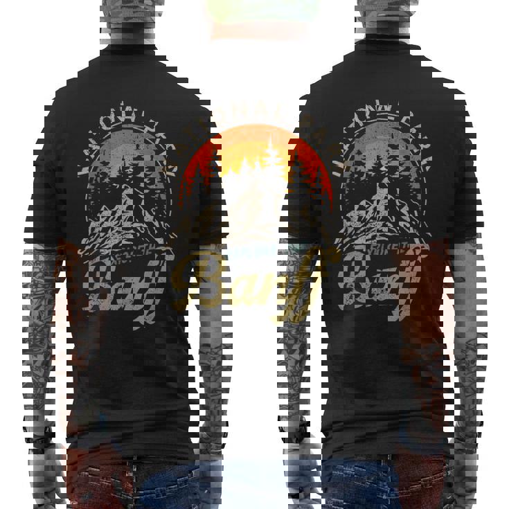 Banff Parque Nacional Canadiense Retro Souvenir Banff Camiseta Hombre Estampado Espalda