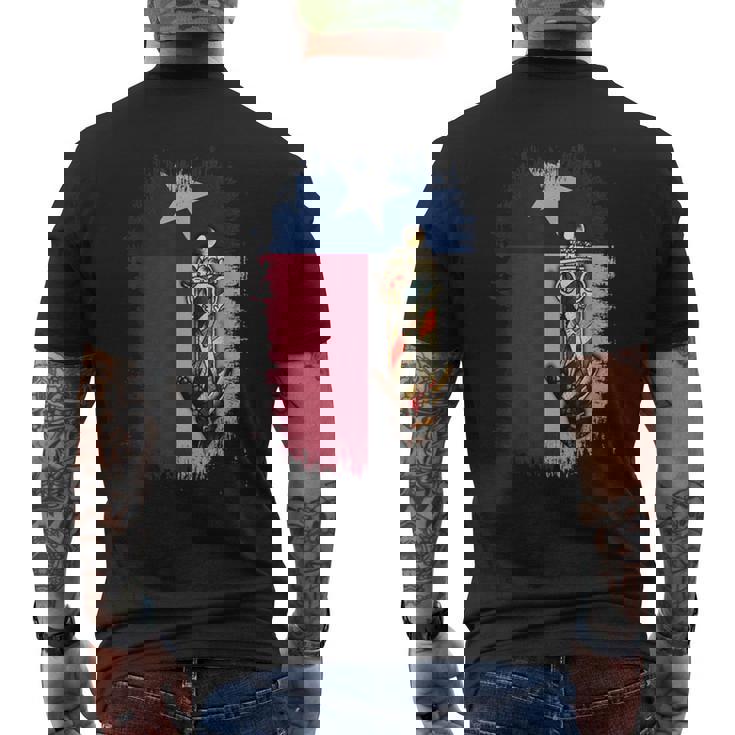 Barber Pole Texas Flag Best Barber Shirt For Men Men's Back Print T-Shirt