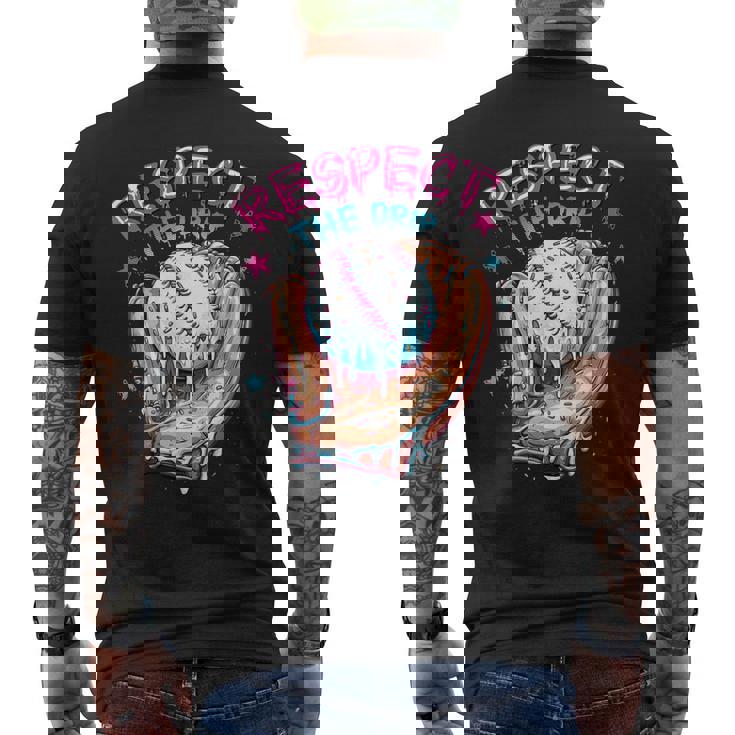 Baseball Drip For Boys Ice Cream Respect The Drip Baseball Men's T-shirt Back Print