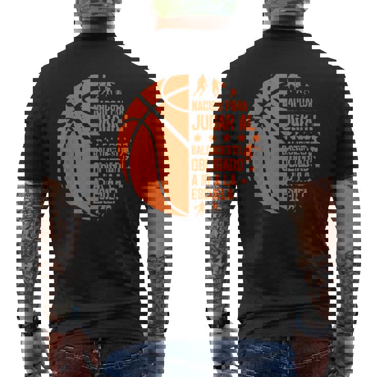 Basketball Basket Nacido Para Jugar Al Baloncesto Camiseta Hombre Estampado Espalda