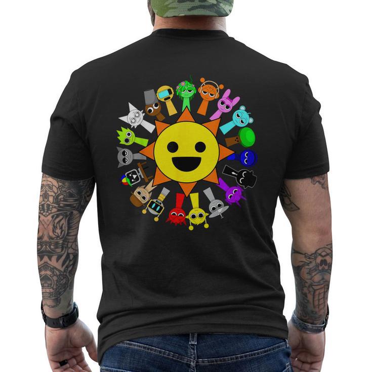 All Best Sprunki Toys Around Mr Sun T-Shirt mit Rückendruck