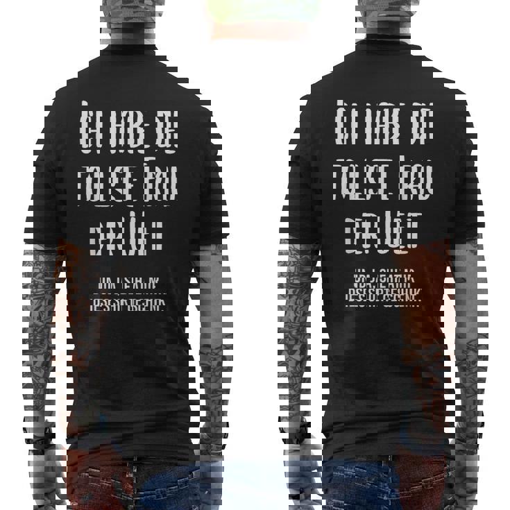 Beste Ehefrau Lustig Spruch Eheerheiratet Partner T-Shirt mit Rückendruck