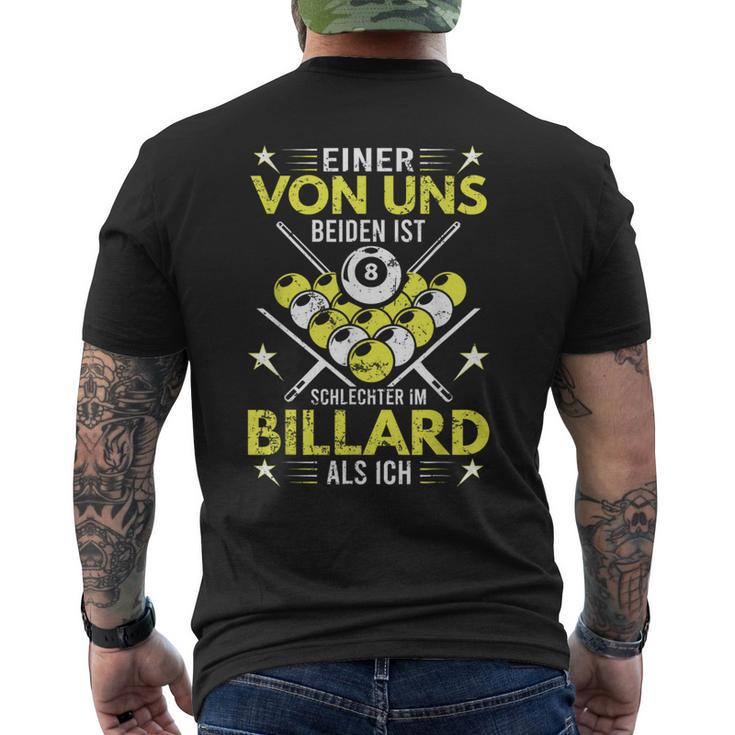 Billiard Accessories Billiard Pool Player S T-Shirt mit Rückendruck