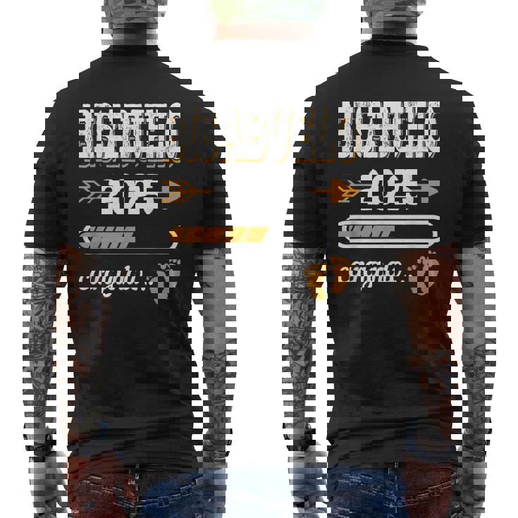 Bisabuelo 2025 Cargando Regalo Nacimiento Bisnieto Bisnieta Camiseta Hombre Estampado Espalda